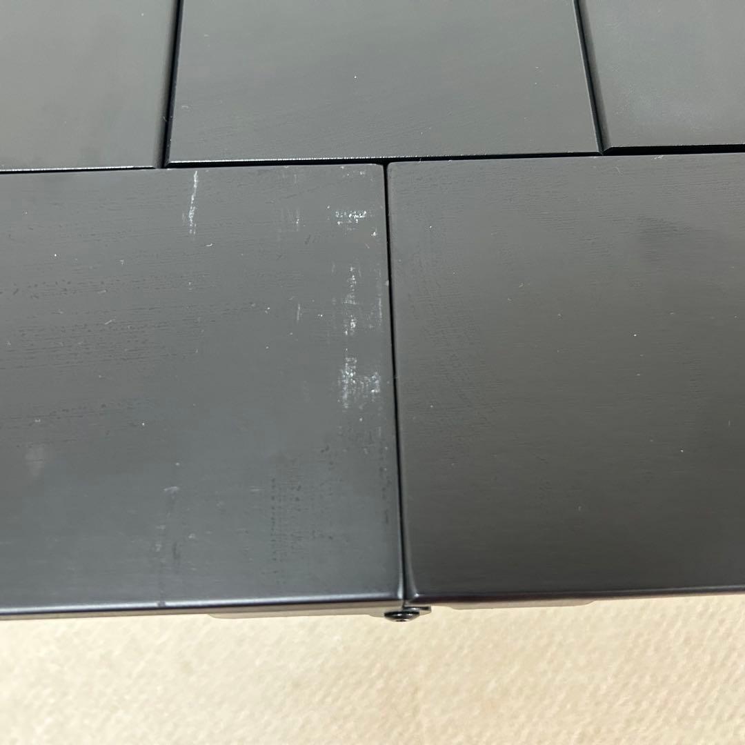 WAQマルチローテーブル 黒　アウトドアテーブル