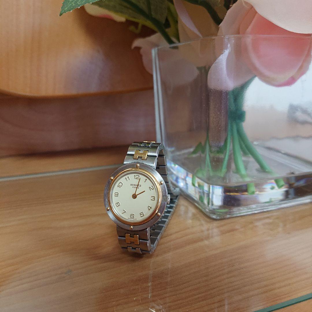 値下げしました【HERMES】エルメス オリンピア クォーツ腕時計　レディース♪