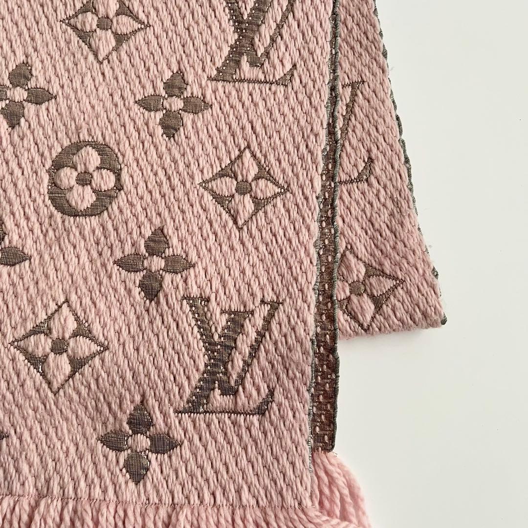 希少 美品 ルイヴィトン モノグラム エシャルプ グランフロア ウール マフラー