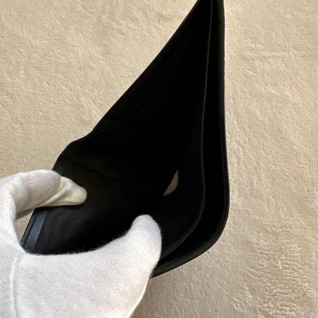 人気✨サンローラン　SAINT LAURENT 財布　クロコ型押し　二つ折財布