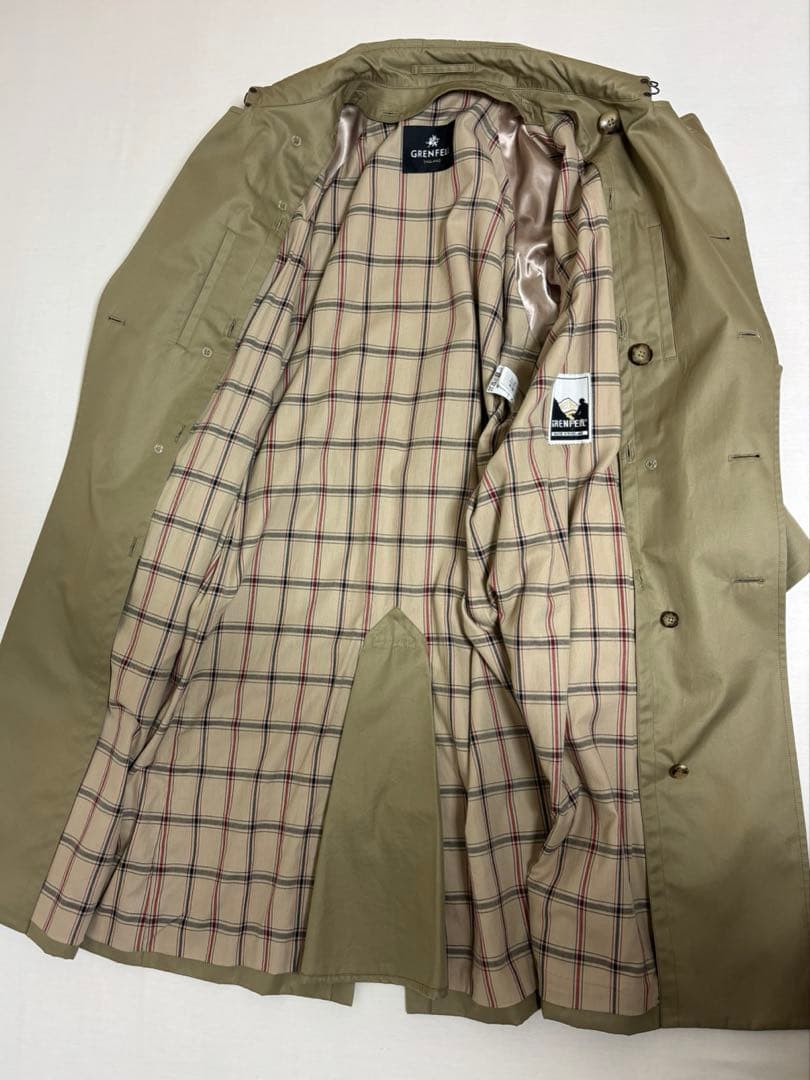 GRENFELL ベージュ トレンチコート　40