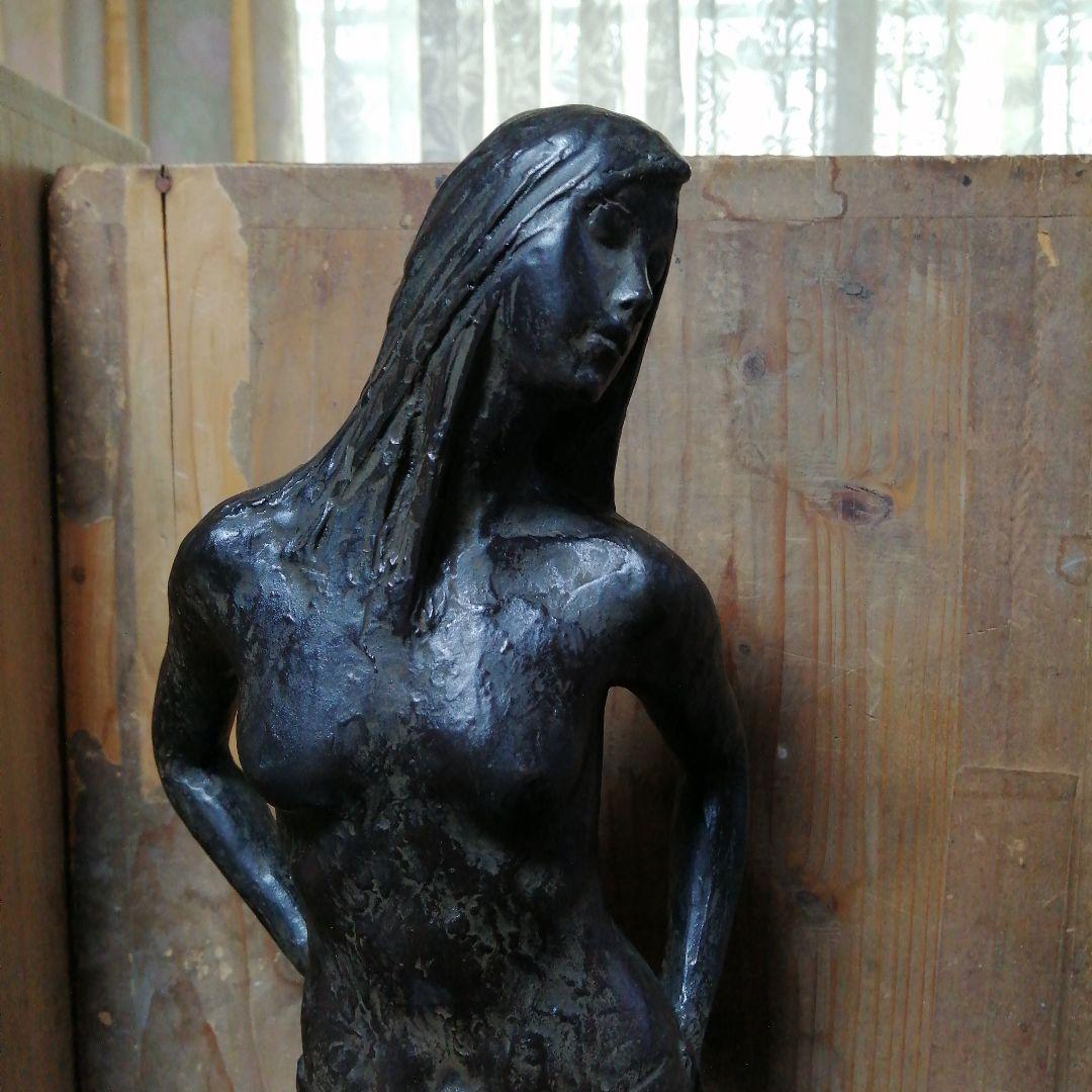 浦山一雄　ブロンズ像　青春　50cm　9.6kg