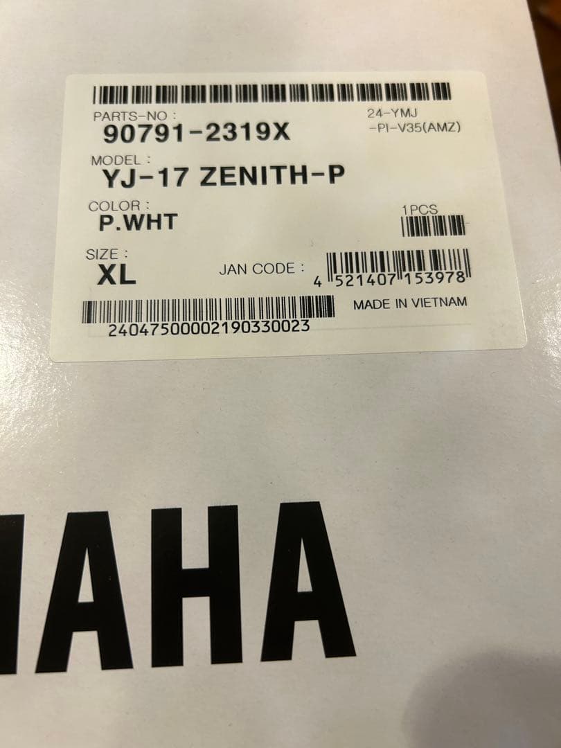 YAMAHA YJ-17 ZENITH-P XL Pホワイト