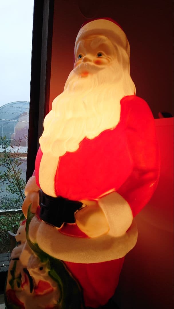【希少】 vintage サンタクロースライト 約60cm