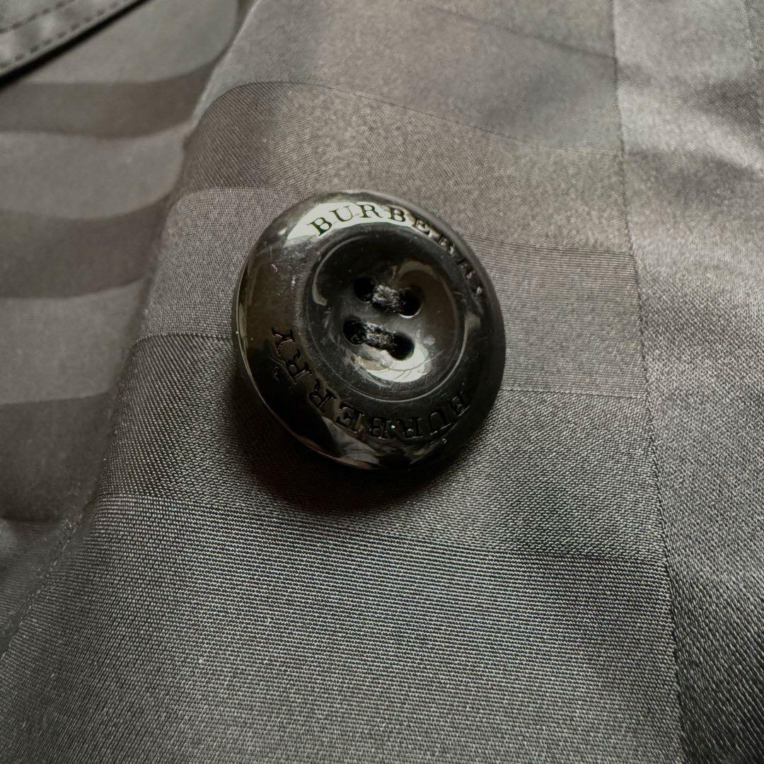極美品　バーバリー　シャドウチェック　キルティングライナー　トレンチコート　40