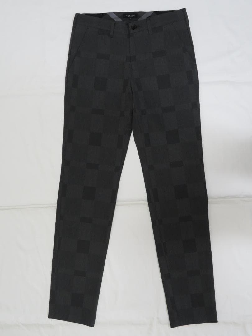 ブラックレーベル　ブロックチェックパンツS 27,500円濃グレーW72～75㎝