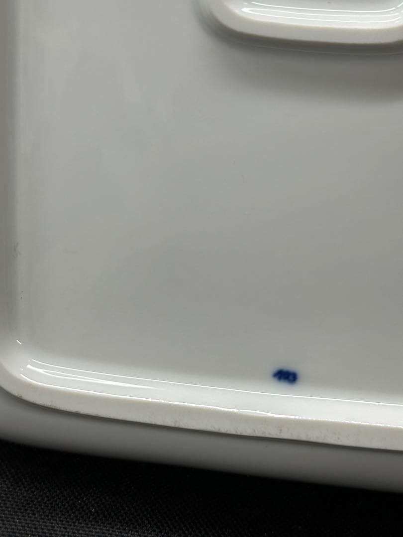 【美品】meissen マイセン　ブルーオニオン　プレート　角皿　23cm