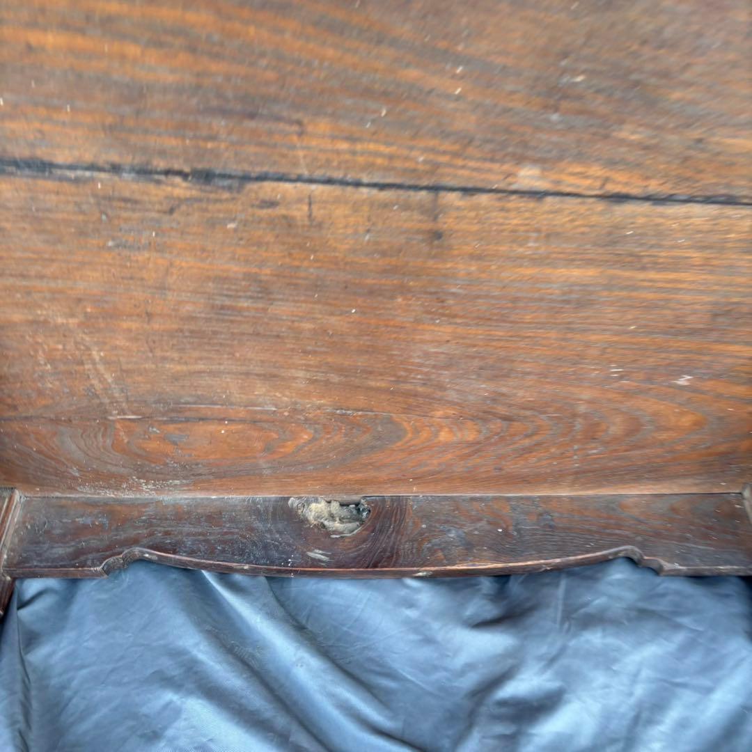 Cy47　和製アンティーク　木製　テーブル　ローテーブル　ろくろ脚　古道具