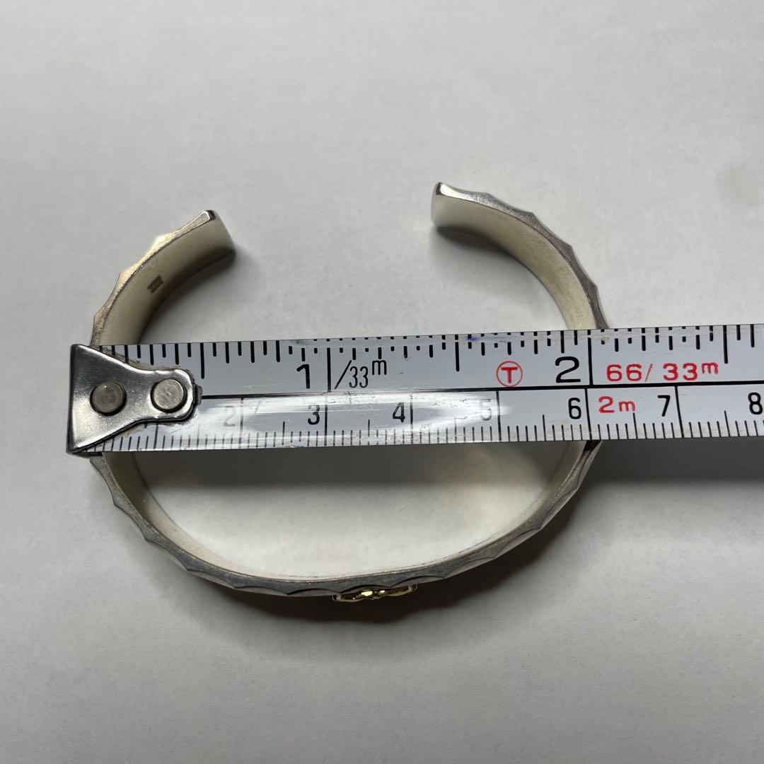 スタジオ　マチルダ　K18ローズ&唐草彫りバングル　１２幅