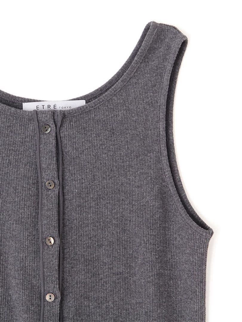 ETRE TOKYO 新作 完売 フロントオープンタンクトップ レイヤード 新品