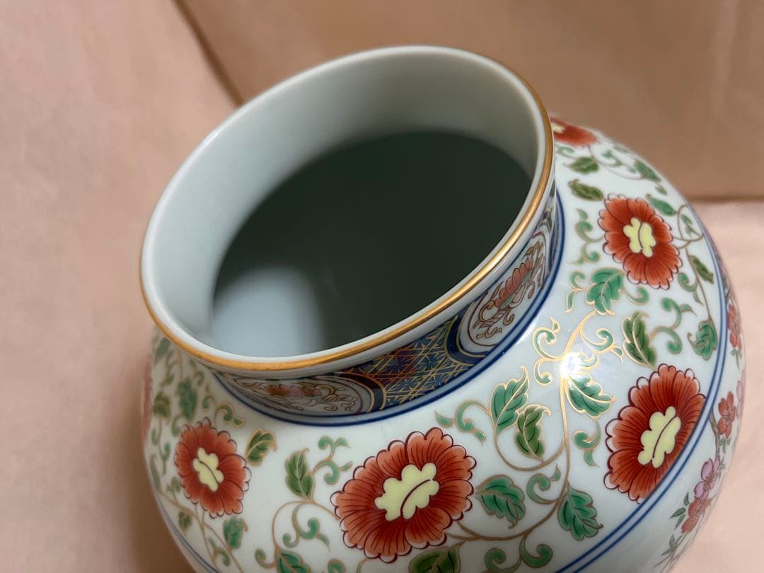 弥左エ門　芙蓉桜　壷型　花瓶