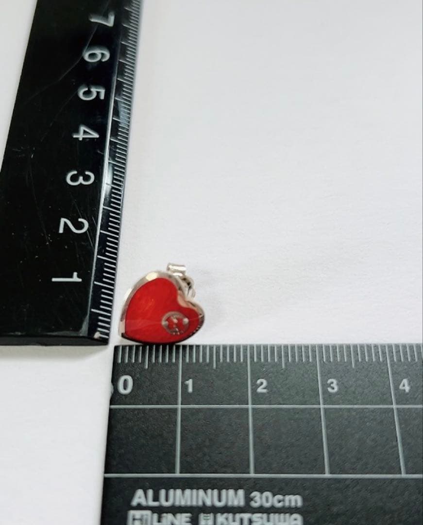 グッチ　GUCCI インターロッキングG ハートピアス　ag925