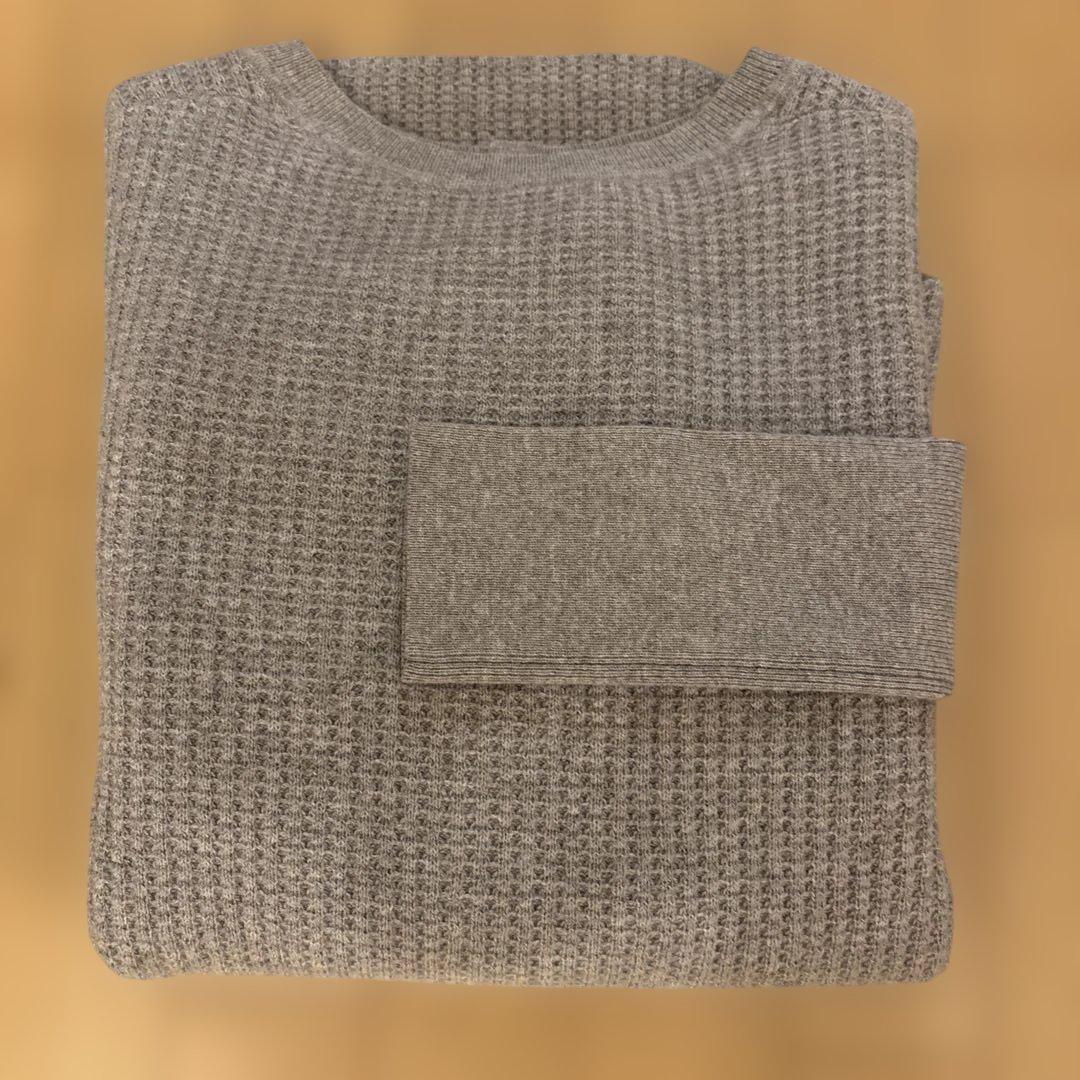 L'Appartement アパルトモン カシミヤ混 サーマルニット ベージュ