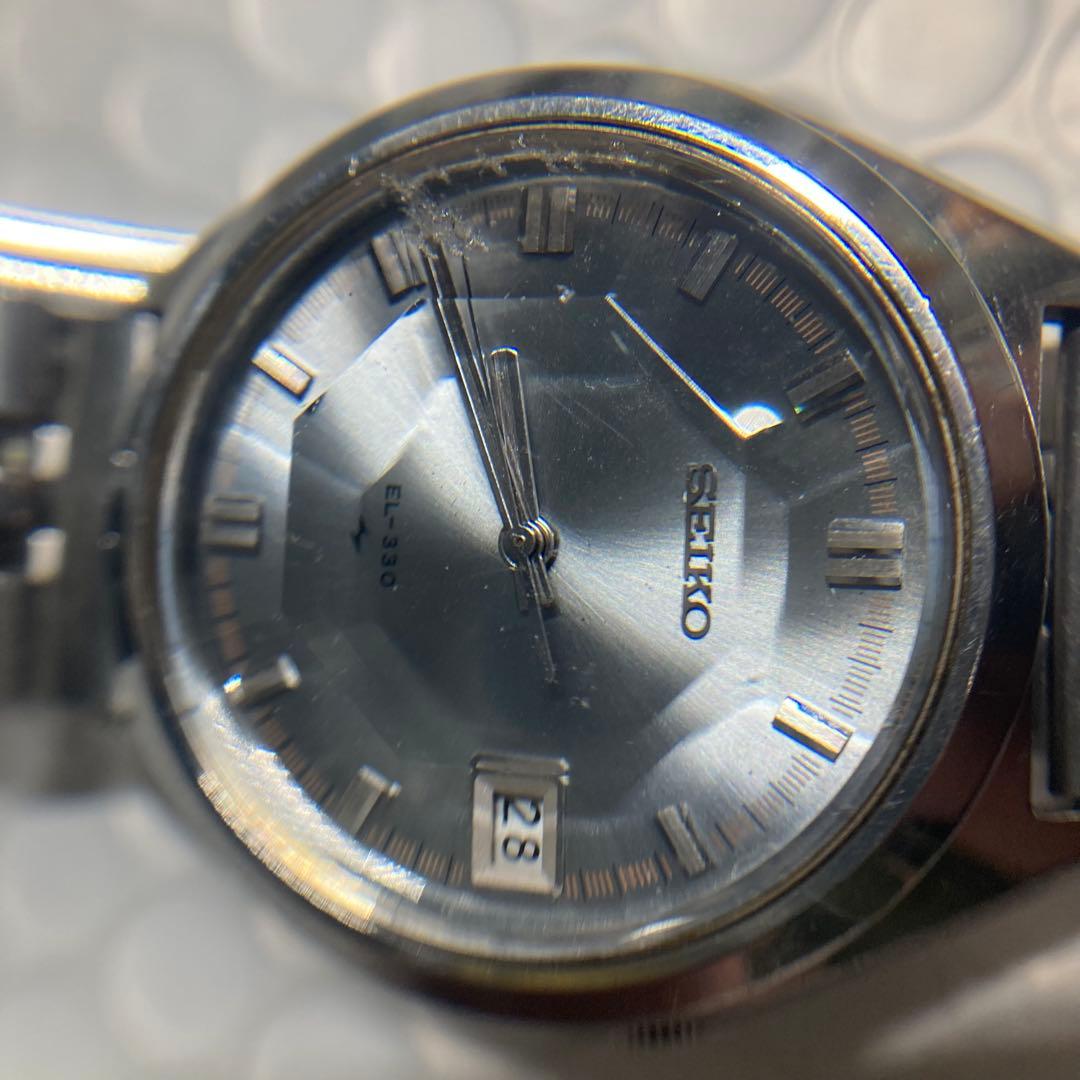 セイコー　EL 330 電磁テンプ式　カットガラス