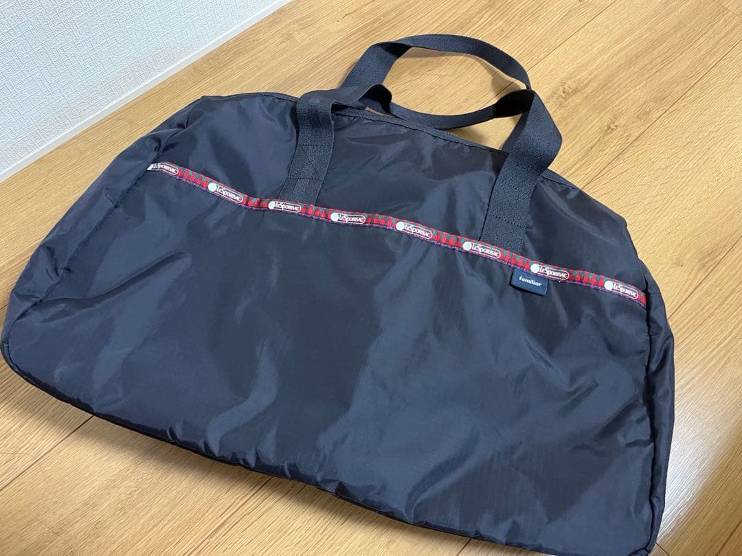 ファミリア×レスポートサック ボストンバッグ 神戸本店 赤チェック