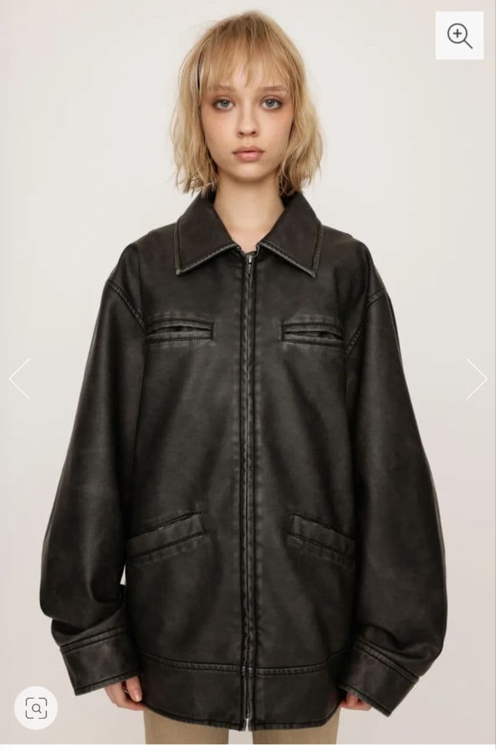 SLY♥VINTAGE BOXY F／LEATHER ジャケット