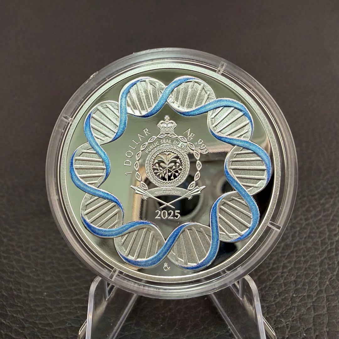 銀貨 プルーフ カラー 純銀 人体の仕組み 腎臓 1オンス 1oz COA