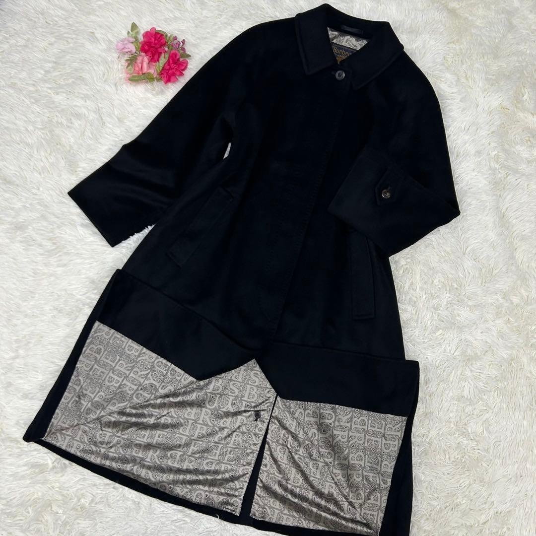 【極美品/L】バーバリー チェスターコート アウター カシミヤ100% Aライン