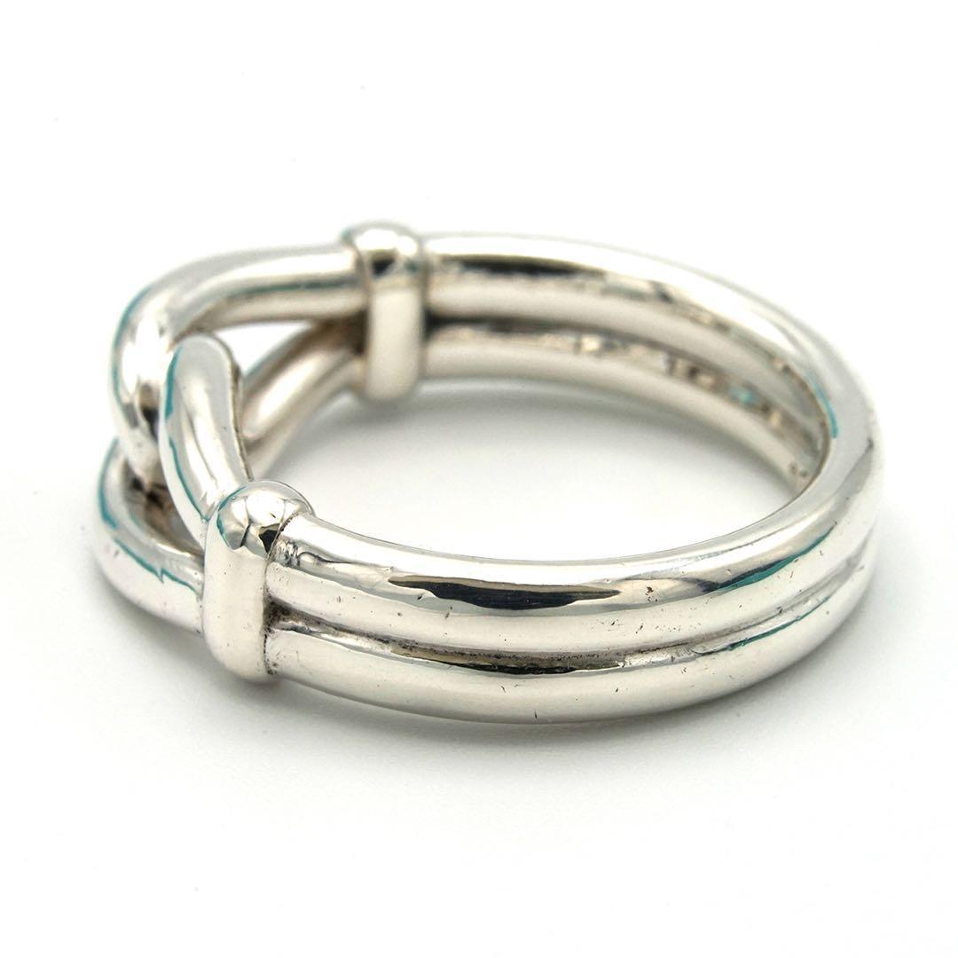 極美品レア オールドティファニー ノット リング 15.5号 シルバー925