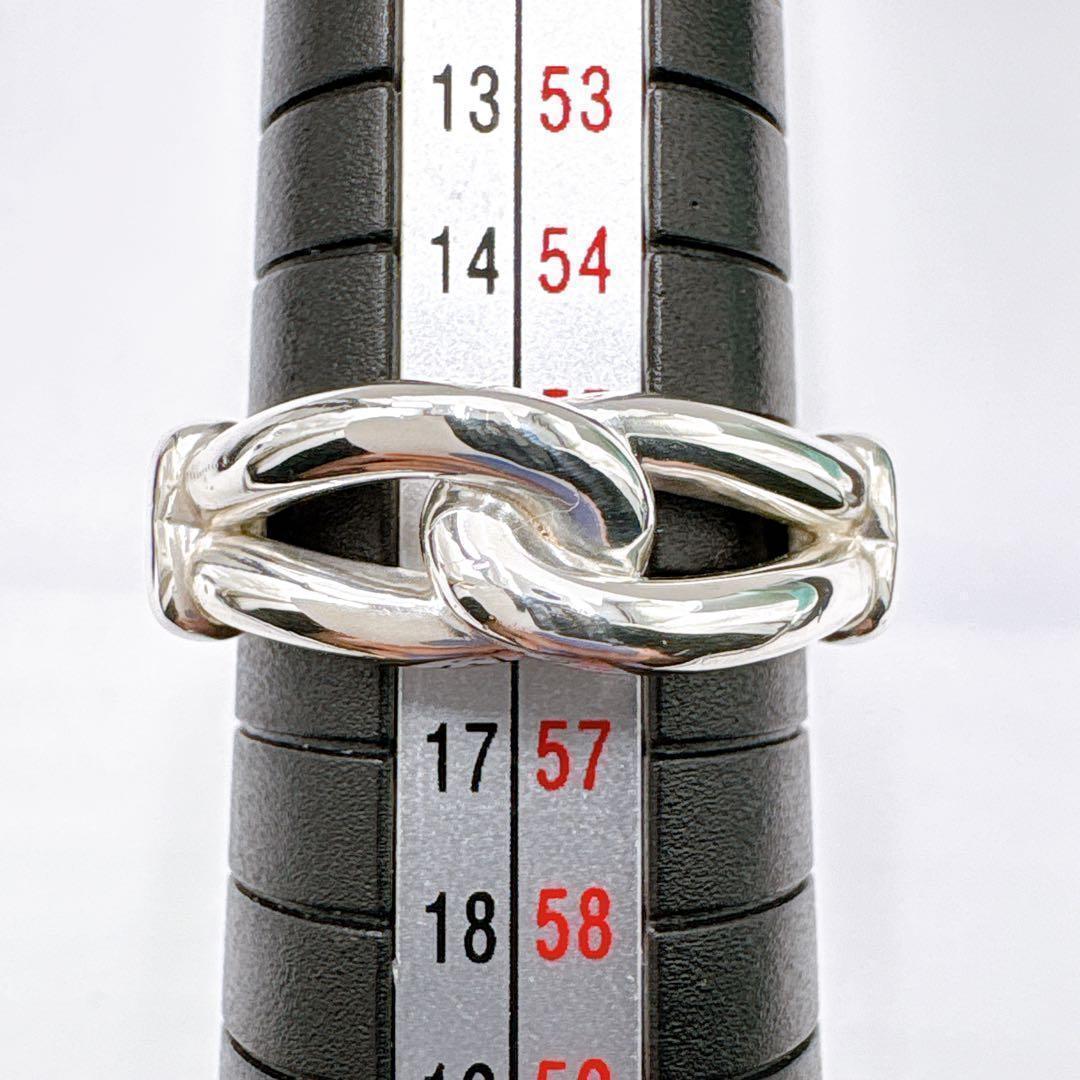 極美品レア オールドティファニー ノット リング 15.5号 シルバー925