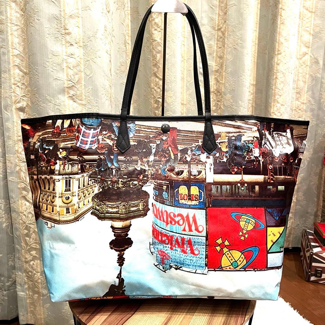 ✨希少✨ヴィヴィアンウエストウッド トートバッグ アングロマニア 肩掛け 総柄