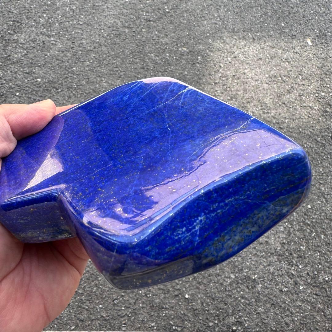 ☆ラピスラズリ☆5A☆厄除☆約816g☆アフガニスタン産☆天然無着色☆磨き原石