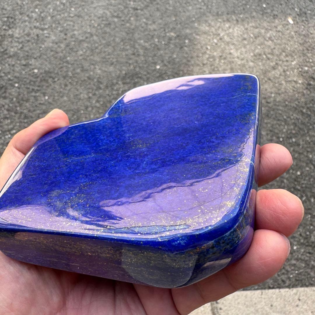 ☆ラピスラズリ☆5A☆厄除☆約816g☆アフガニスタン産☆天然無着色☆磨き原石