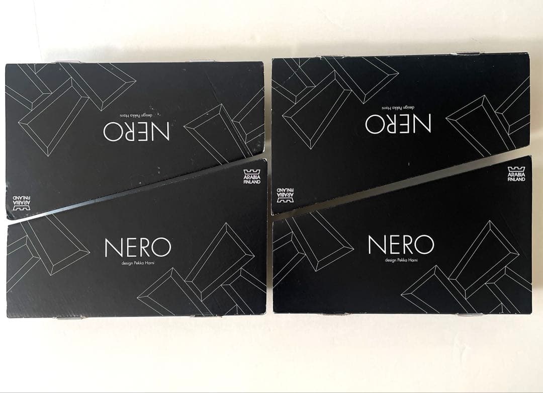 新品 廃盤　ARABIA　NERO　ディッシュプレート４枚セット