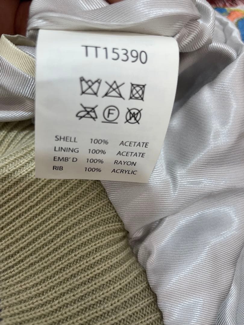 knmen129-0703 テーラー東洋　アセテートサテンスカジャン　L