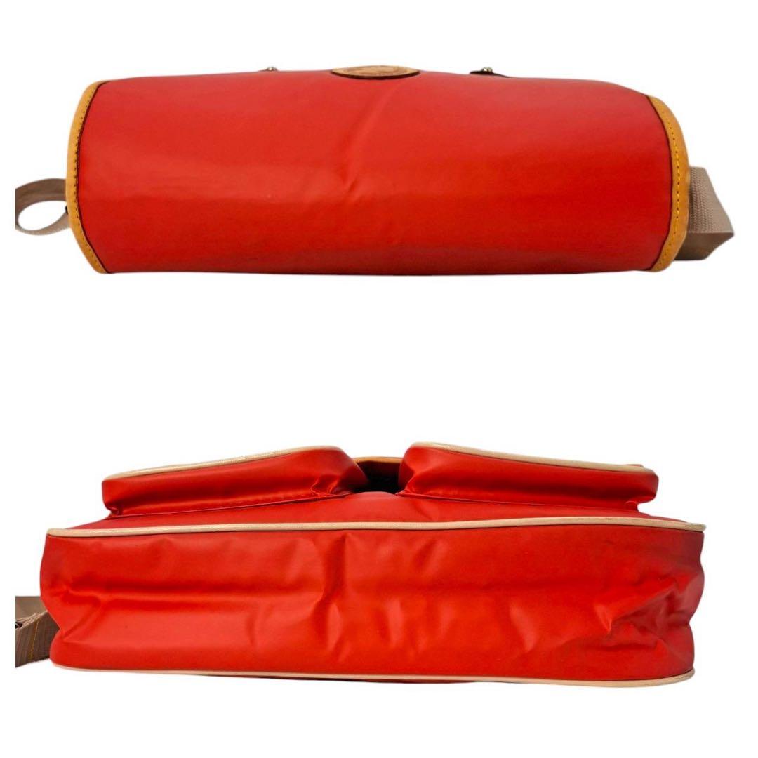 希少カラー　ハンティングワールド　ショルダーバッグ　バチュークロス　赤　6