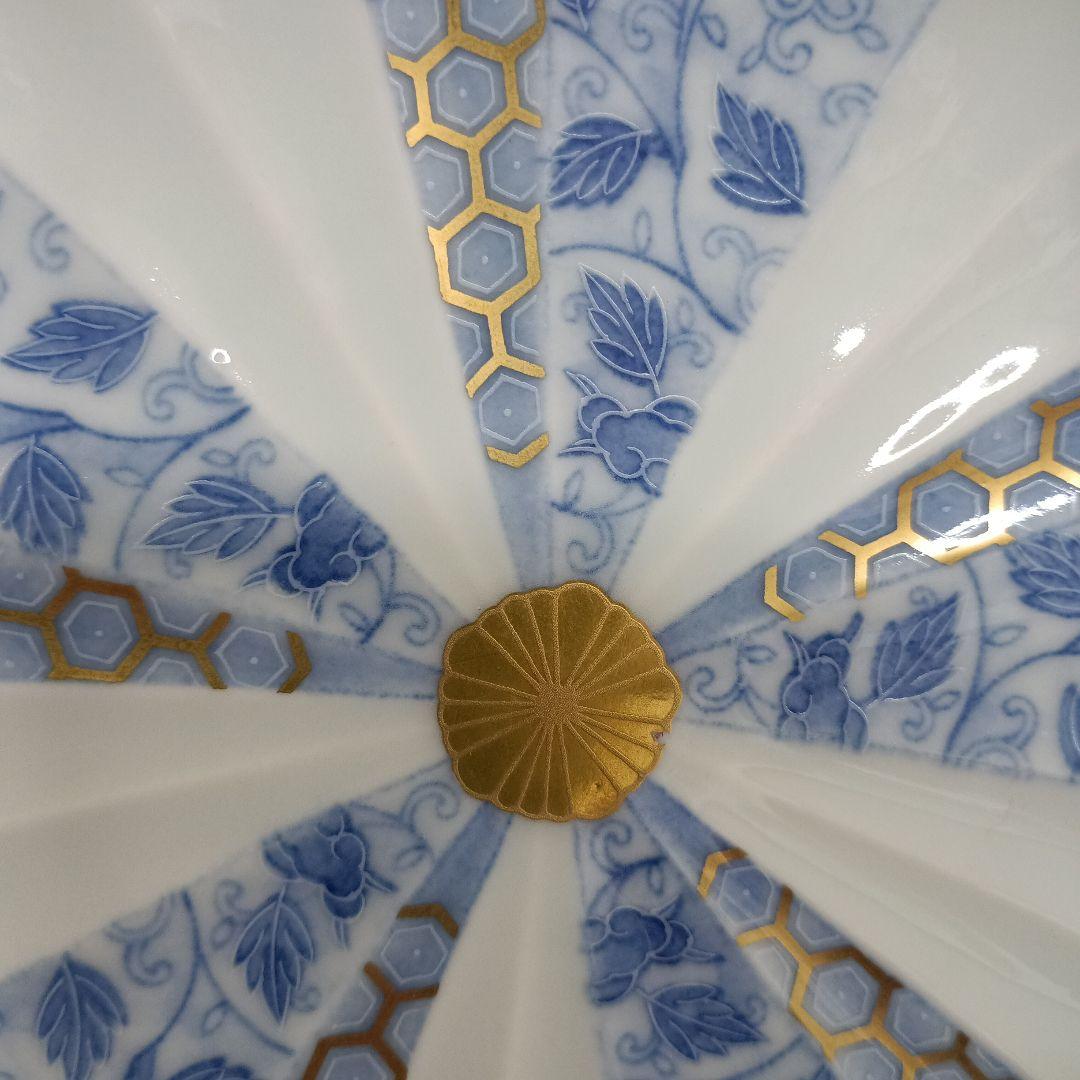 有田焼　西山窯　菊割　金彩　古伊万　花唐草　亀甲紋　銘々皿　5枚セット　B