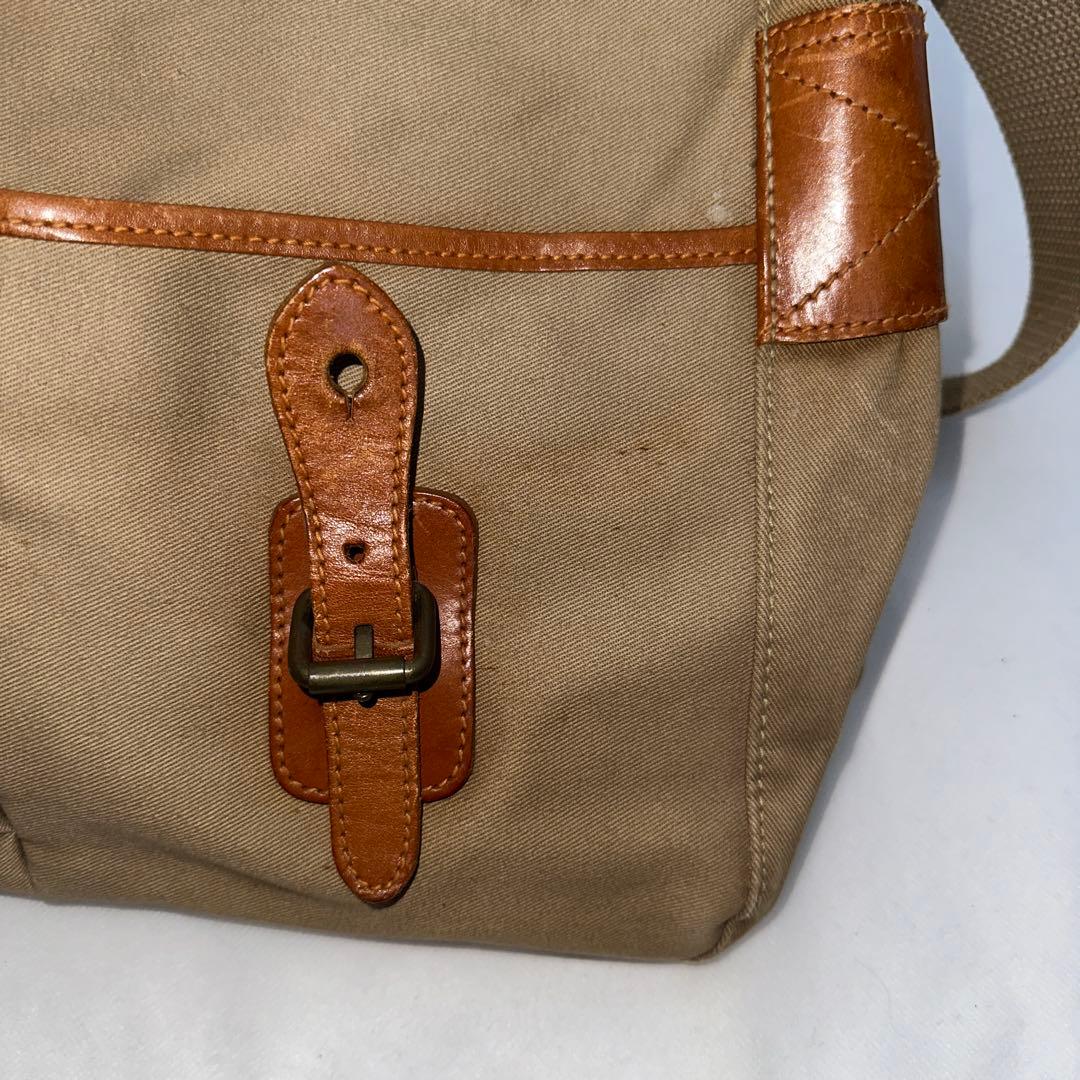 【希少】ポロラルフローレン サファリバッグ メッセンジャー　フラップ ベージュ