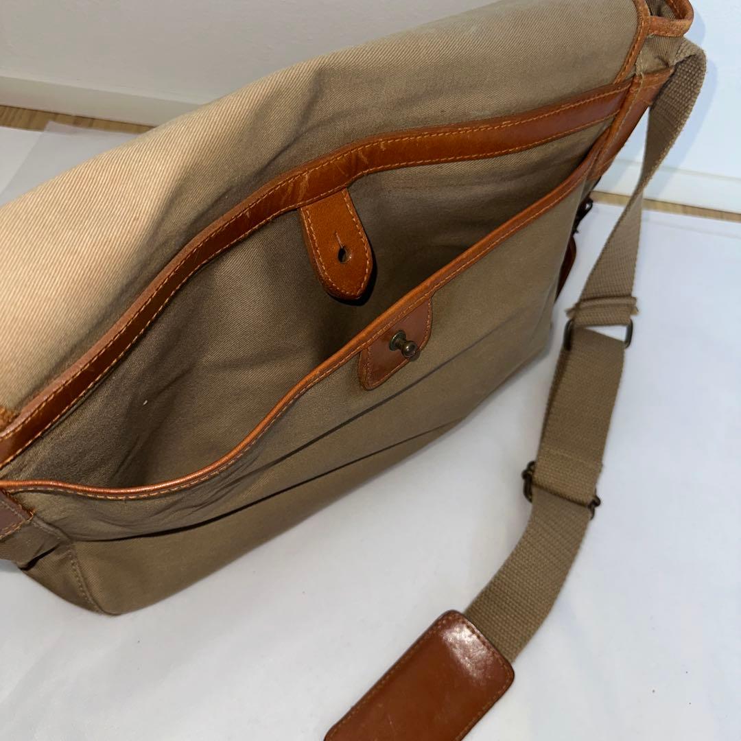 【希少】ポロラルフローレン サファリバッグ メッセンジャー　フラップ ベージュ