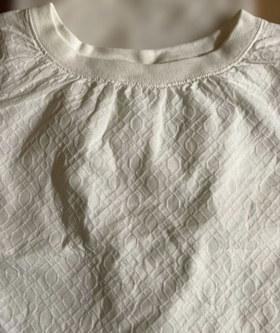 中川政七商店　ジャカード織のプルオーバー　ホワイト　ブラウス　白　新品