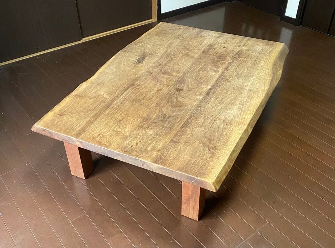 天然木リビング用ローテーブル