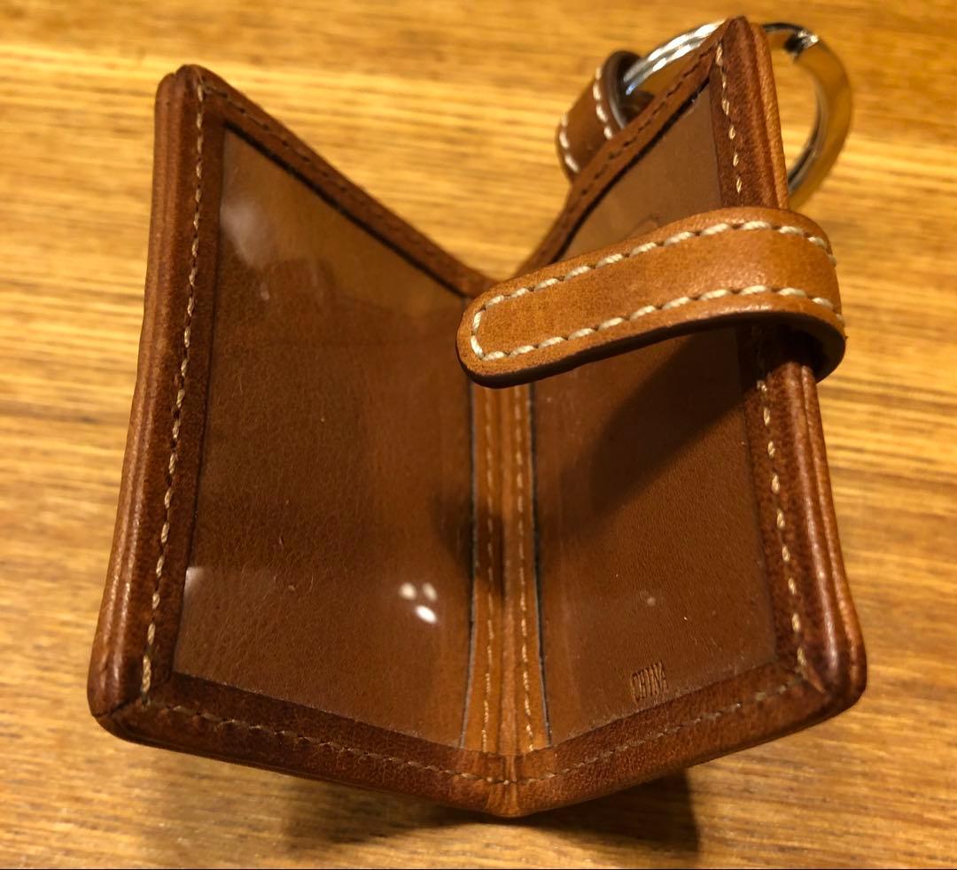 COACH コーチ ミニ手帳型 フォトキーホルダー リング