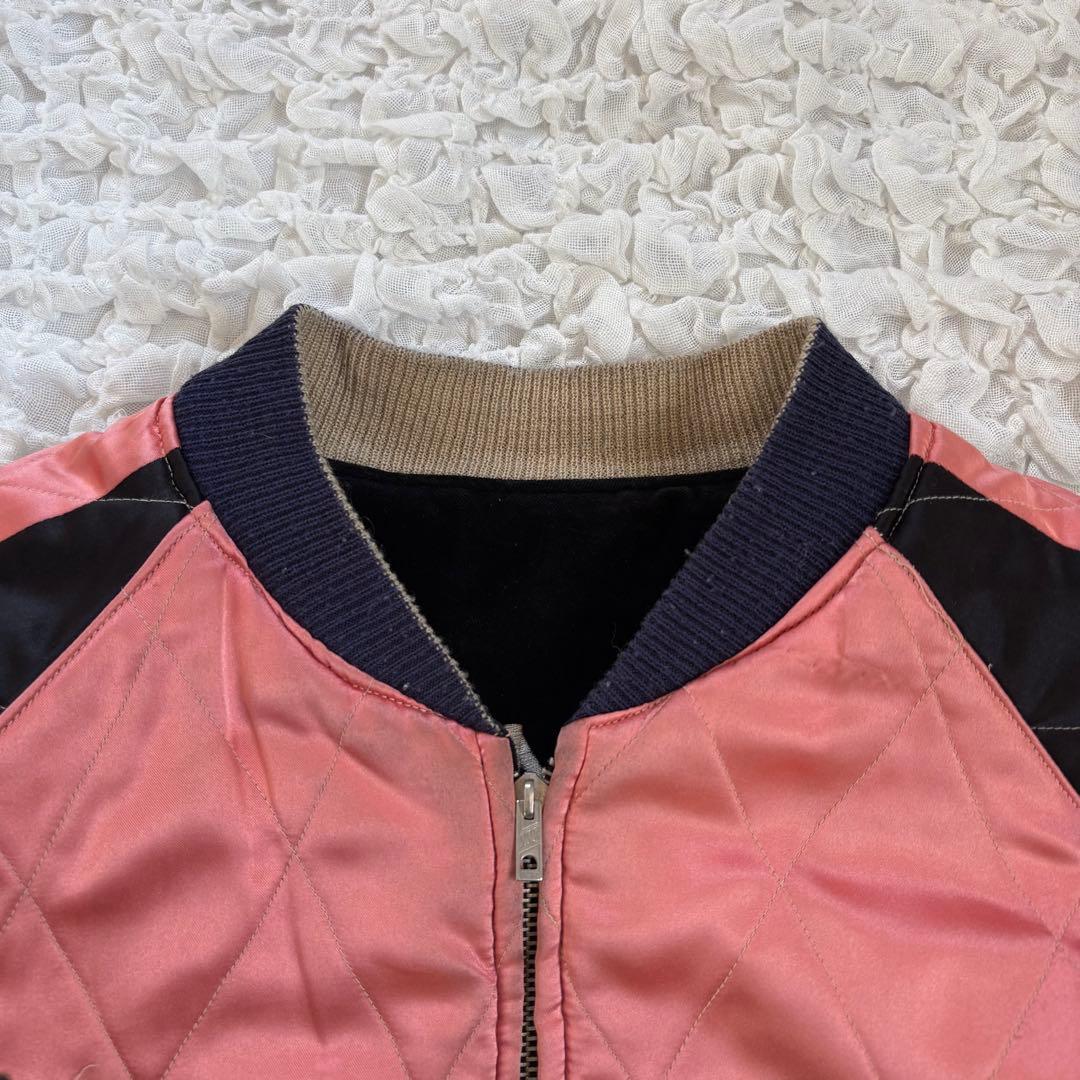 テーラー東洋 アラスカジャン 別珍×サテン リバーシブル スカジャン　中サイズ