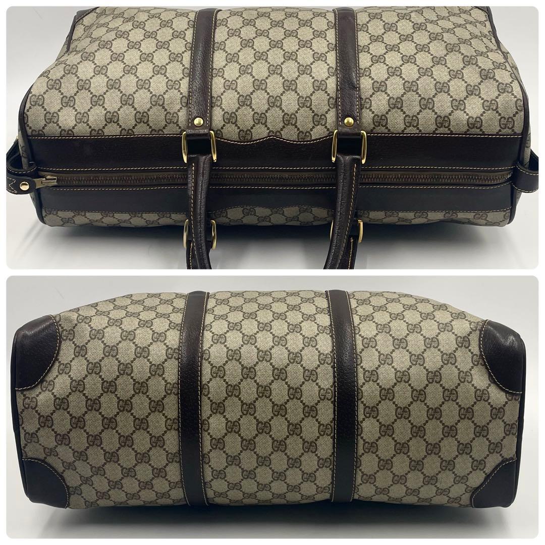 美品•大容量✨GUCCI オールドグッチ ボストンバッグ GGスプリーム メンズ