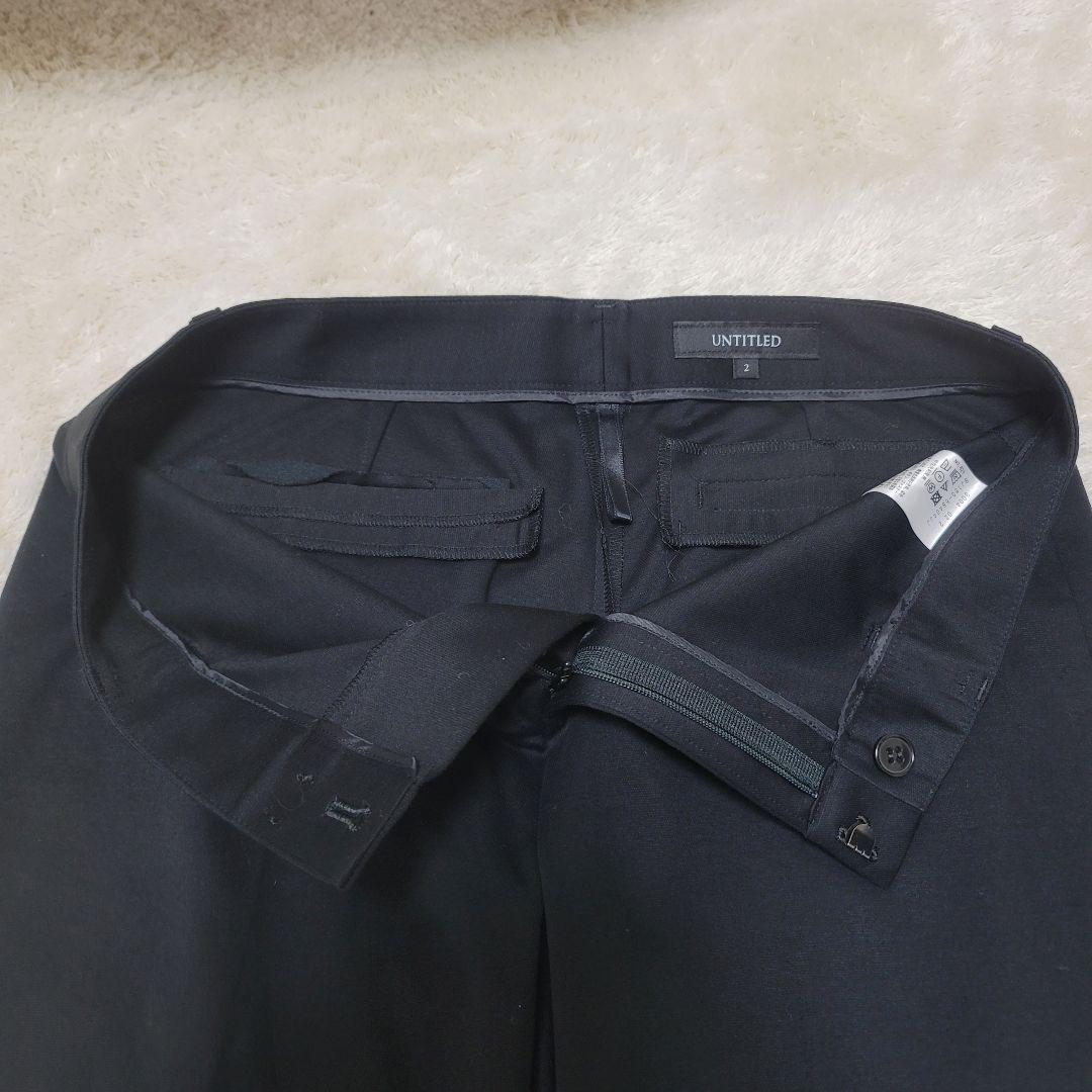 ふーさん様 アンタイトル ノーカラー パンツセットアップ ブラック 洗える