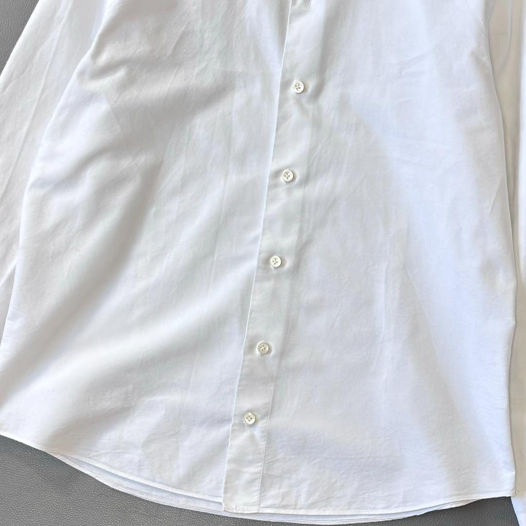 美品ジャンネット vinci fit 長袖 カッタウェイ 太陽 白 42 ua9