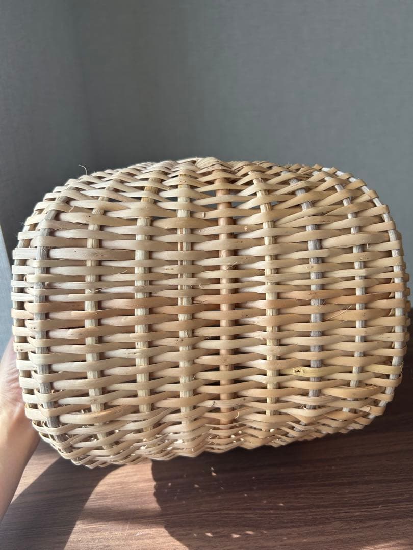 【11/16削除】最終価格【新品】かご　バスケットＳ　ラトビア　ナチュラル　北欧