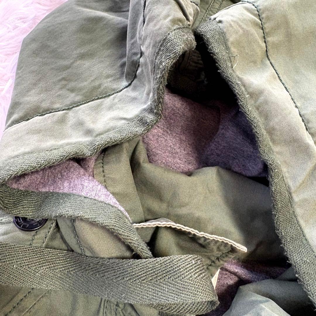 良品✨Y2K ディーゼル ショート丈 フードパーカー カーキ ジャケット