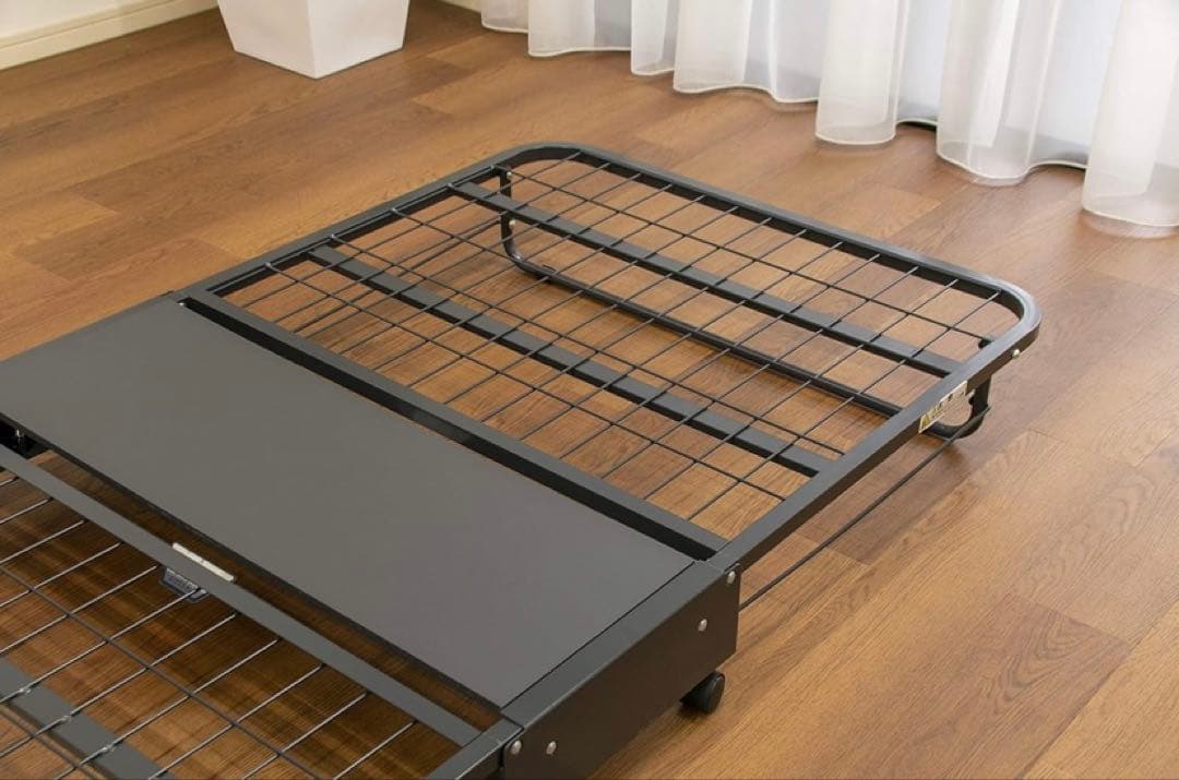 【美品】 FRANCEBED フランスベッド 折りたたみベッド 花柄デザイン