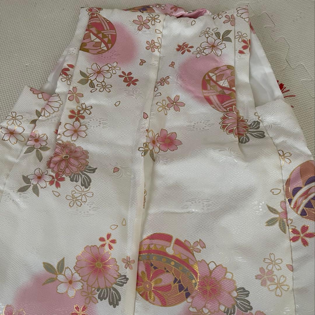 七五三　女の子　3歳　被布セット　くすみカラー