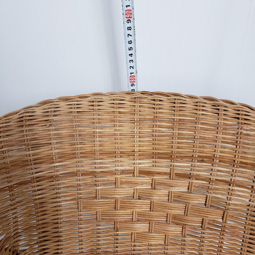 【数日セール】IKEA イケア ラタンチェア 籐 アーゲン クッション付き