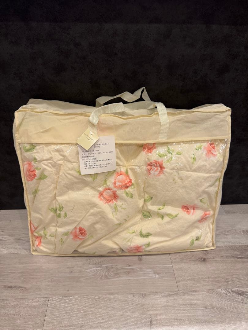 ローラアシュレイ ダウンケットシングルヘーゼルウッド チョークピンク羽毛