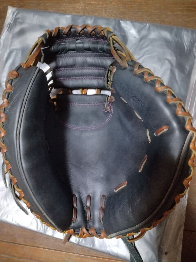 KANAM 5周年限定黒 レザー キャッチャーミット　要ミット