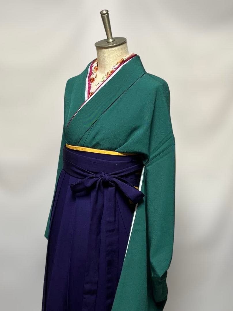 ジ*P様 2-上　二尺袖　袴　六点セット　ポリエステル洗える着物　卒業式　入学式