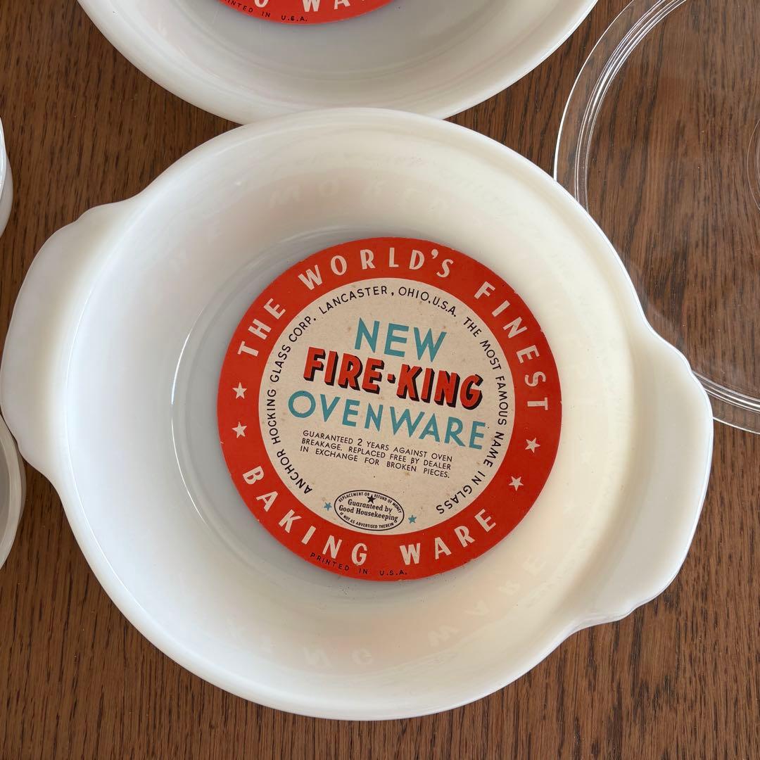 ファイヤーキング アイボリーホワイト ベイクセット パイプレート 箱入り