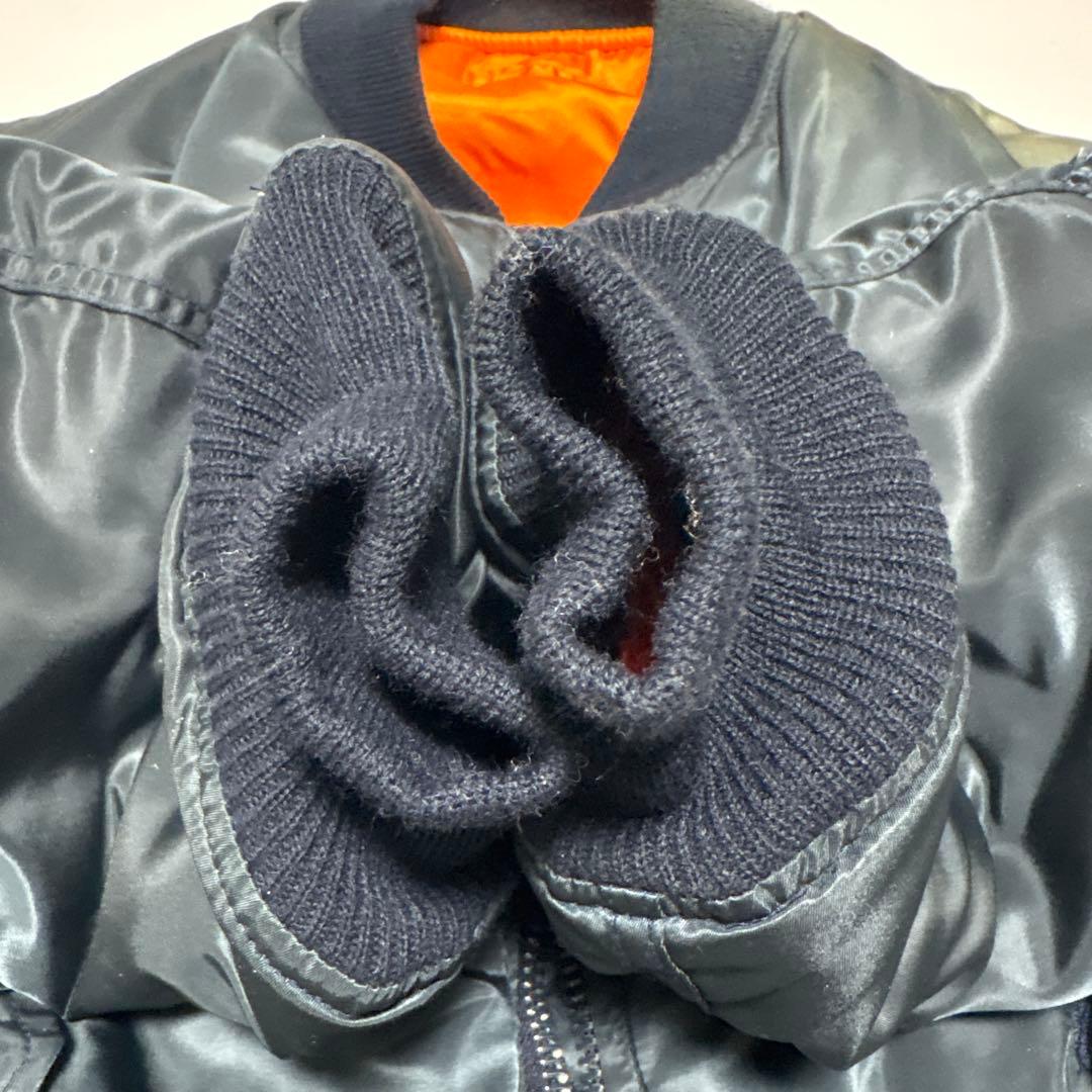 USA アヴィレックス MA-1 コマーシャルロゴ フライトジャケット L深緑系